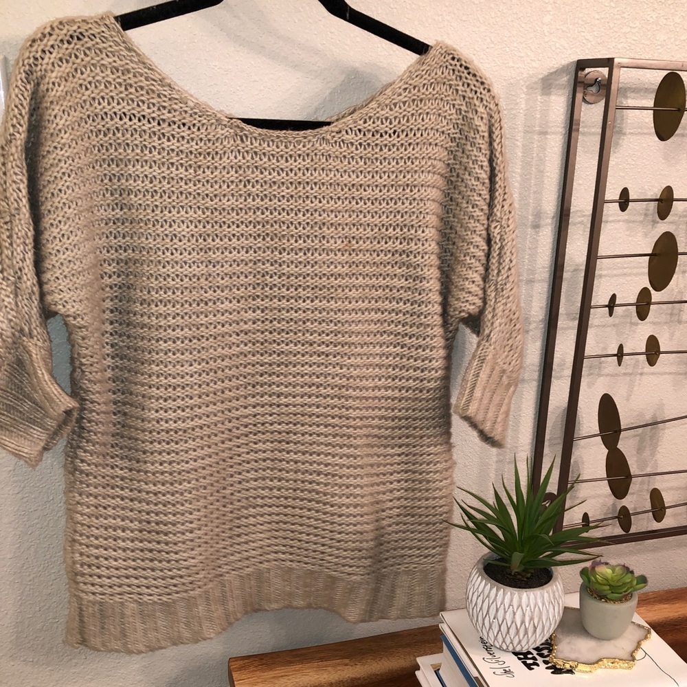Staring at Stars Knit Sweater Beige M